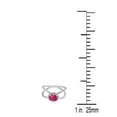 thumbnail image 2 of AoneJewelry 0.85 Carat 6MM Round Pink Topaz and Diamond Ring In 10K Solid Rose, White & Yellow Gold, 2 of 5
