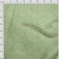 thumbnail image 4 of oneOone Cotton Poplin Olive Green Fabric Asian Floral Traditional Sewing Craft Projects Fabric Prints By Yard 42 Inch Wide, 4 of 4
