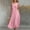 Pink, variant on ZGRBOU Summer Dress for Women Lapel V Neck Sleeveless Dresses Asymmetrical Button A line Midi Dresses With Pockets