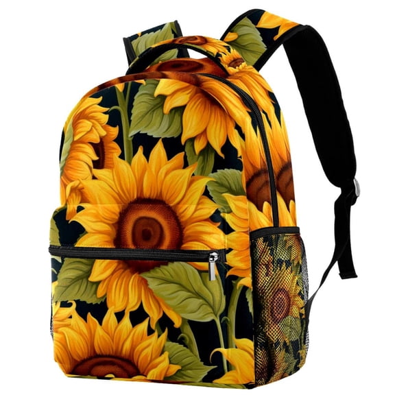 Lightweight Backpack Sunflower School Bag Travel Laptop Daypack for Men Women Casual Rucksack