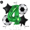 thumbnail image 5 of Kit de globos de fútbol, decoración de cumpleaños para niños, suministros para fiestas de cumpleaños de fútbol, globos para fiestas de fútbol, recuerdos para fiestas con temática deportiva de fútbol, 5 of 5