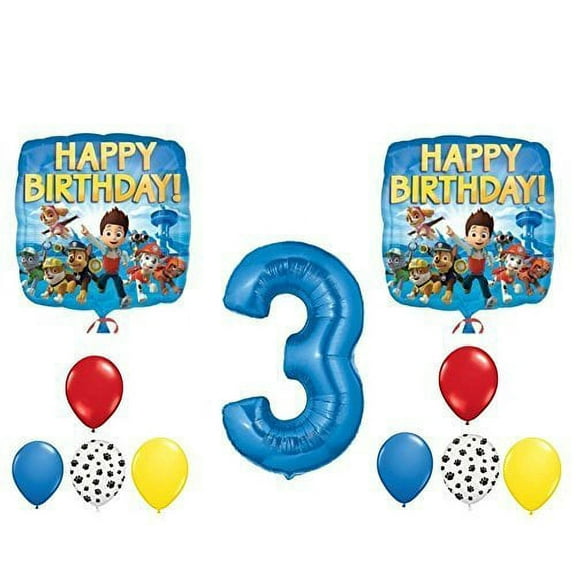 PAW Patrol 3rd Happy Birthday Balloon Decoration Kit by Party Supplies
