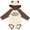 Natural & Brown w Ears, variant on Inktastic Nanas Little Cowboy with Cowboy Hat and Boots Boys Long Sleeve Baby Bodysuit