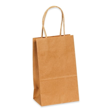 UPC: 0804800030188 | Paper Bags 5 1/2 x 3 1/4 x 8 3/8 Kraft 250/Case (BGS101K)