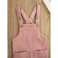 thumbnail image 6 of Gureui Toddler Baby Boy Girl Corduroy Overalls Solid Color Suspender Bib Pants Trousers Casual One Piece Strap Jumpsuit with Pockets, 6 of 10