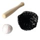 thumbnail image 3 of 1 Set of Miniature Baseball Bats Gloves Ball Kit Decorative Simulation Tiny House Accessories, 3 of 3