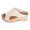 Beige, variant on Women's Cork Wedges Heels on Platform Slides Comfortable Open Toe Sandals Casual Dressy Summer Beach Shoes Beige 9