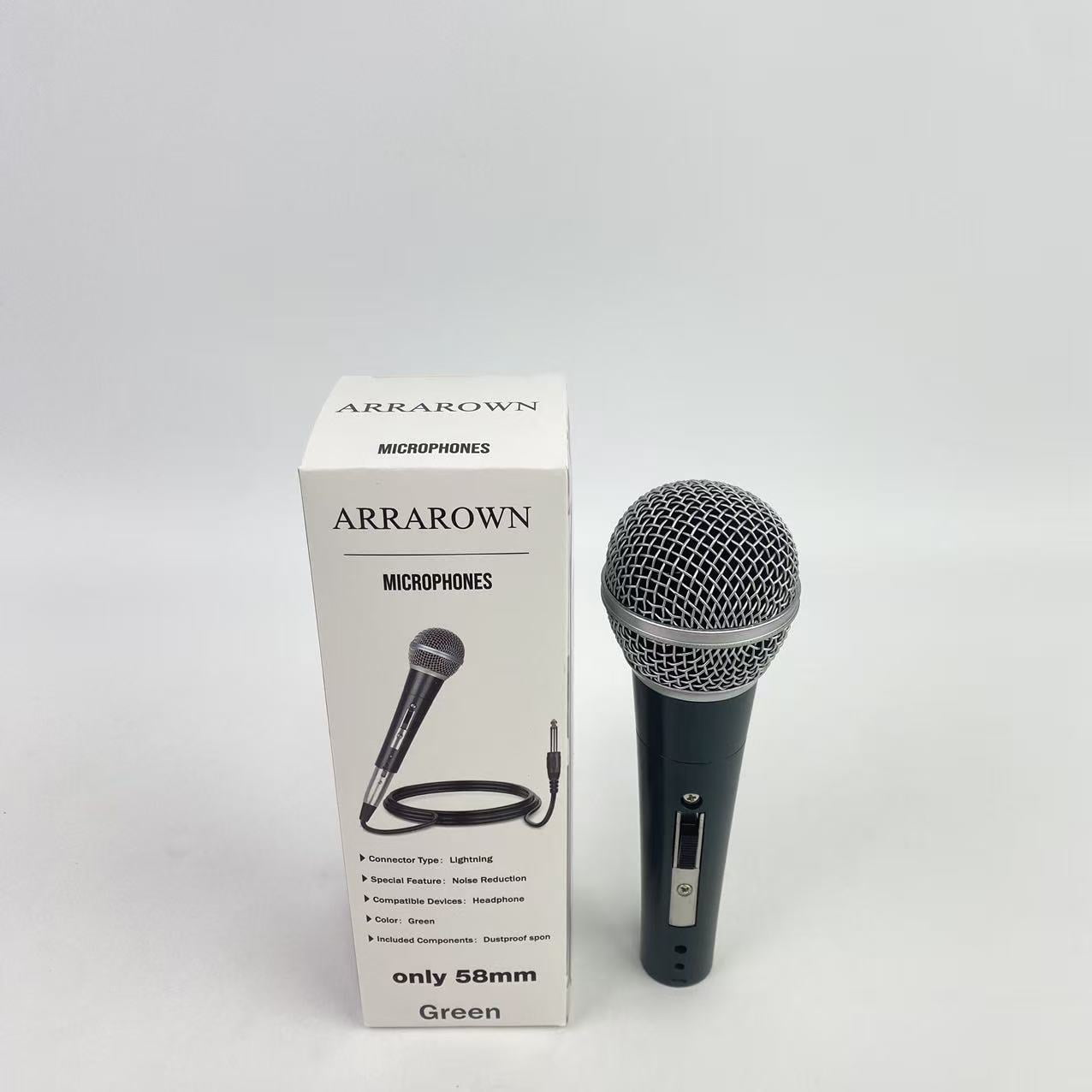 ARRAROWN Microphones,Dynamic Microphone - Professional Studio & Live Performance Cardioid Mic for Vocals, Podcasting, and Recording