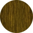 thumbnail image 1 of Ahgly Company Indoor Round Oriental Yellow Modern Area Rugs, 6' Round, 1 of 4