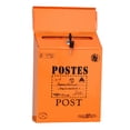 thumbnail image 2 of YAOMOBB School Suggestion Box Rustic Style Mailbox Suggestion Box Wall Mounted Secure Vibrant Color Workplace Feedback Box with Locking, 2 of 7