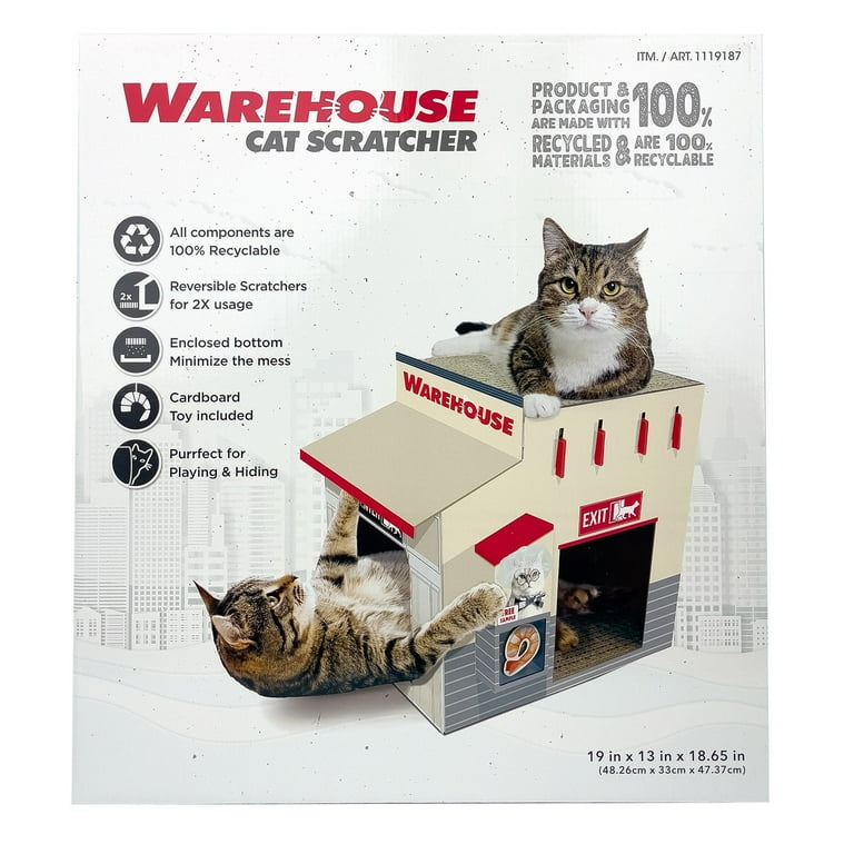 Costco Warehouse Cat Scratcher, Reinforced Cardboard, Spacious
