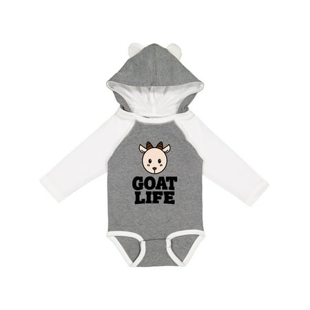 

Inktastic Goat Life Gift Baby Boy or Baby Girl Long Sleeve Bodysuit