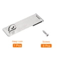 thumbnail image 3 of Unique Bargains 6'' Acier Inoxydable Serrure à Hasp Serrure Cadenas avec Vis, Argent, 3 of 5
