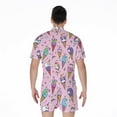 thumbnail image 2 of Girly Unicorn Ice Cream Pattern Short Sleeve Men'S Rompers Casual Summer Jumpsuits Outfit, 2 of 4