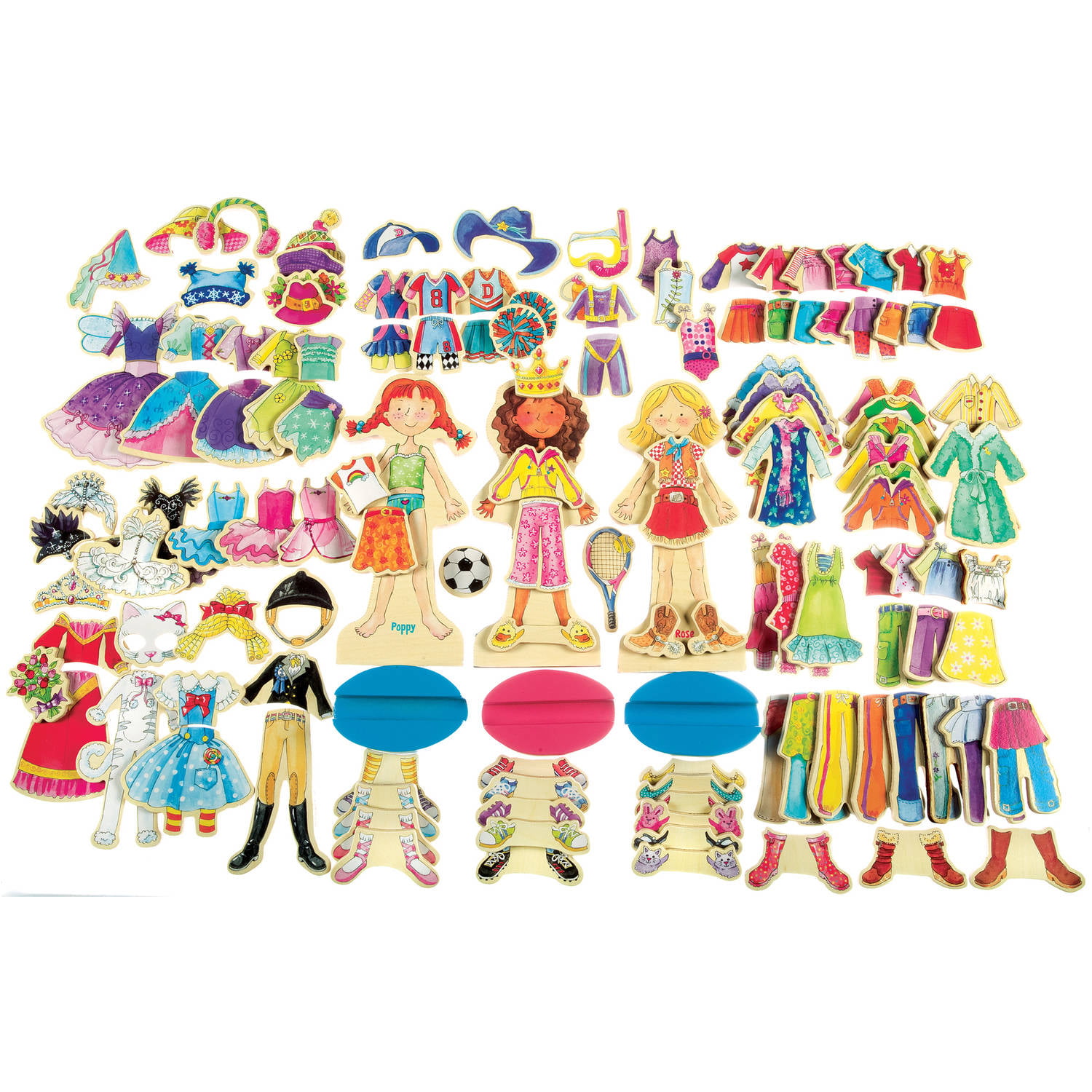 T.S. Shure Dress and Stick Paper Dolls Creativity Set and Book 