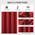 thumbnail image 3 of Cortinas blackout Joydeco térmicas aislantes 240x240 cm rojas, 3 of 7