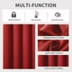 thumbnail image 3 of Cortinas Blackout Joydeco Térmicas Aislantes 160x160cm Rojo, 3 of 7