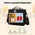 thumbnail image 5 of Bxaolu Lunch Bag for Women/Men,Reusable Lunch Box Leakproof Cooler Bag for Adult,Collapsible Lunch Bag with Adjustable Shoulder Strap for Work Office Picnic Beach, Black, 5 of 6