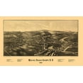 thumbnail image 2 of Burleigh 32x21 Gold Ornate Wood Framed with Double Matting Museum Art Print Titled - Walden New York - Burleigh 1887, 2 of 4