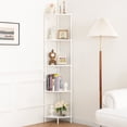 thumbnail image 3 of Yoobure Corner Shelf Stand, 5-Tier Corner Shelves, 65" Wall Corner Bookshelf, Display Shelf Tall Shelf Plant Stand for Bedroom, Bathroom, Living Room, White, 3 of 8