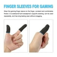 thumbnail image 4 of Uxcell Mobile Gaming Finger Sleeve Controller Finger Thumb Sleeve Finger Gloves Black/Blue, Silver Fiber, Pack of 6, 4 of 6