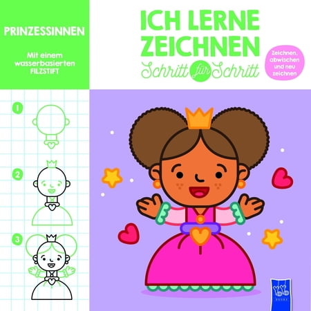 No Author Ich lerne zeichnen - Schritt f&uuml;r Schritt: Prinzessinnen (Paperback)