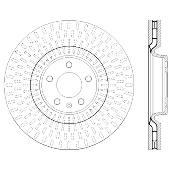 Centric 121.33133 Disc Brake Rotor Fits select: 2016-2018 AUDI A7, 2011-2018 AUDI A8