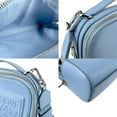 thumbnail image 3 of Pre-Owned LOEWE Shoulder Bag Crossbody Camera Mini Leather Blue Silver Men's z4322 (Good), 3 of 5