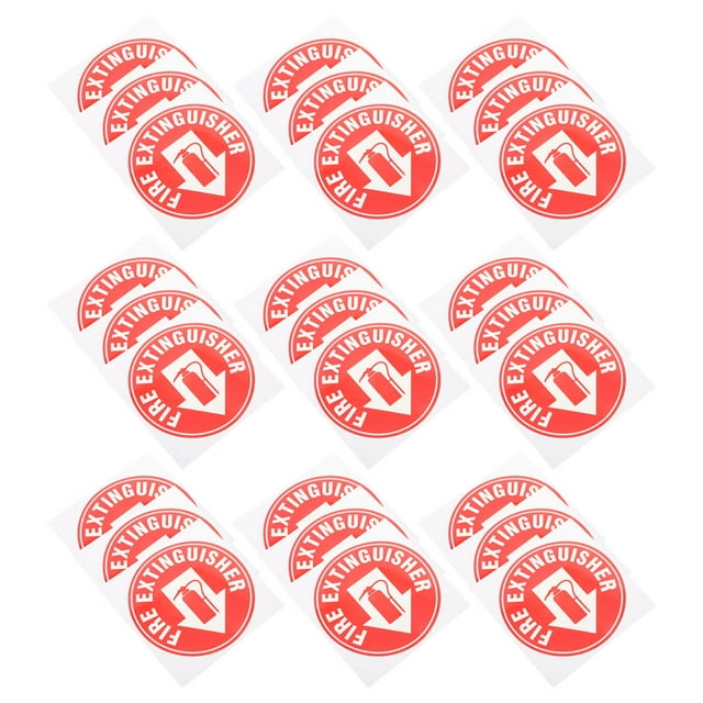 unbranded 50 Pcs Panneaux d'Extinction Pratiques Étiquette de Sécurité Incendie Rouge pour Animaux de Compagnie pour Entreprises Intérieur Extérieur