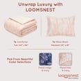 thumbnail image 2 of Loomsnest 2-Piece Twin Comforter Set, All Season Duvet Insert, Soft, Lightweight, Diamond Stitched, Reversible Down Alternative Comforter (Floral Pink & Ivory), 2 of 8