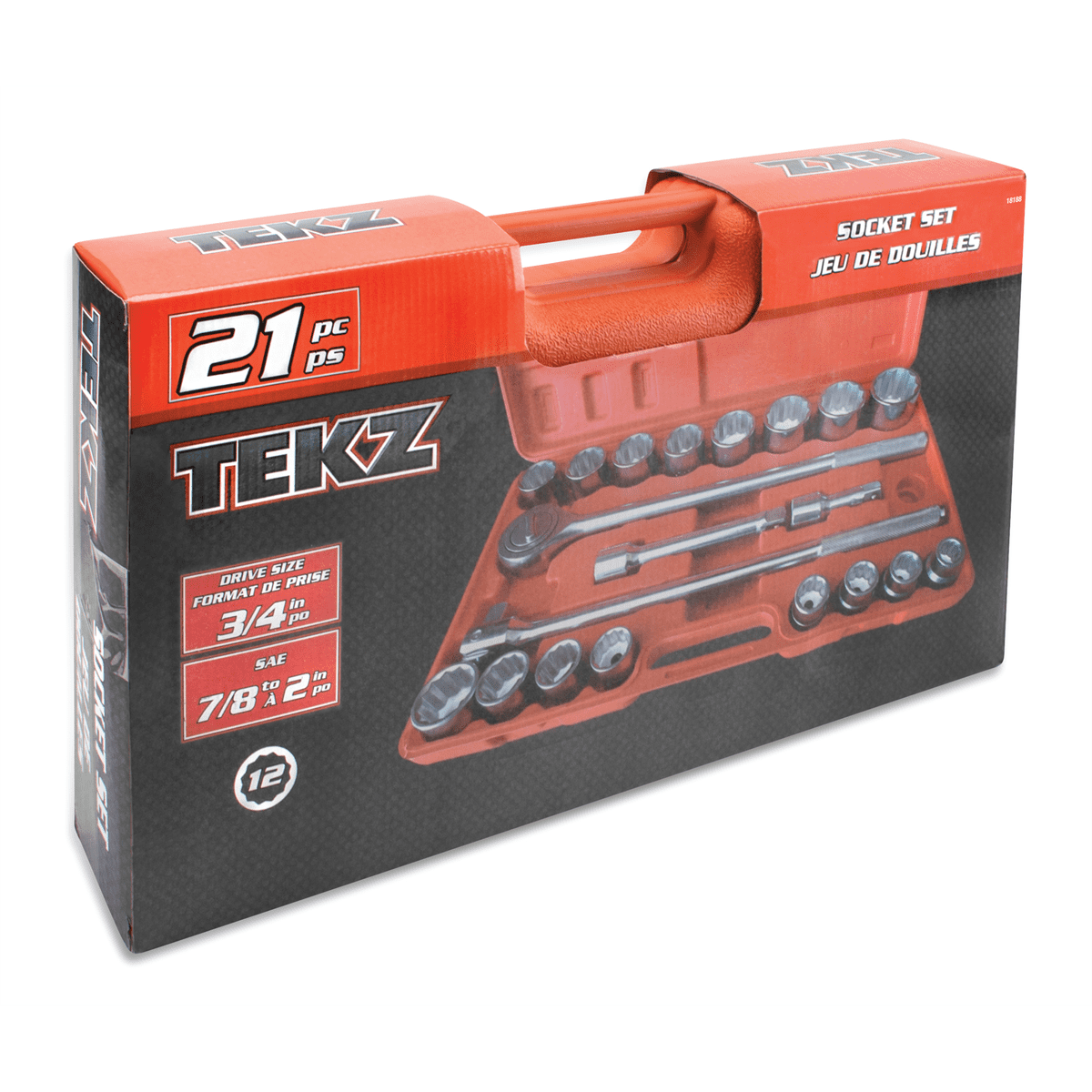 TITAN Set Socket Jumbo SAE 3/4 Dr. 21pc