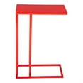 thumbnail image 2 of ZUO Atom Modern Style Iron and Aluminum Side Table in Red Finish, 2 of 5