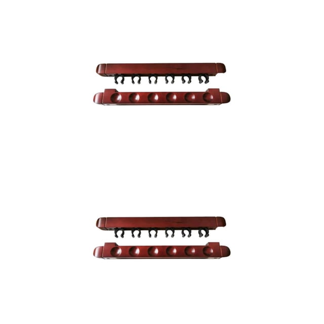Estante para taco de billar Soidarity Vino rojo 2piezas