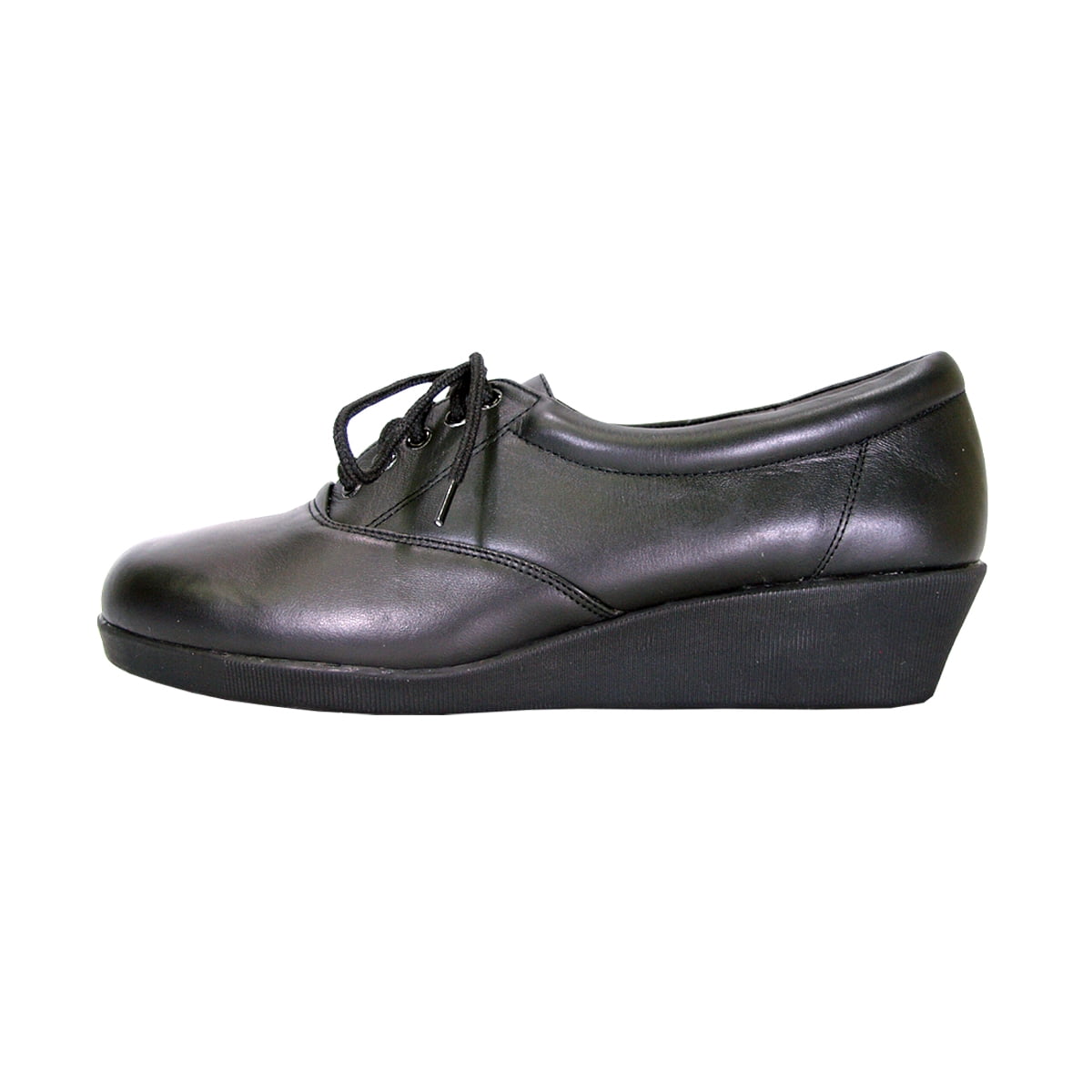 24 HOUR COMFORT Debbie Wide Width Comfort Shoes For Work and Casual Attire BLACK 9.5