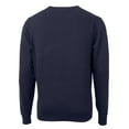 thumbnail image 3 of Men's Cutter & Buck Navy Toledo Mud Hens Big & Tall Lakemont Tri-Blend V-Neck Pullover Sweater, 3 of 3