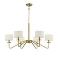 thumbnail image 4 of Trade Winds Lighting 6-Light Chandelier In Natural Brass, 4 of 7