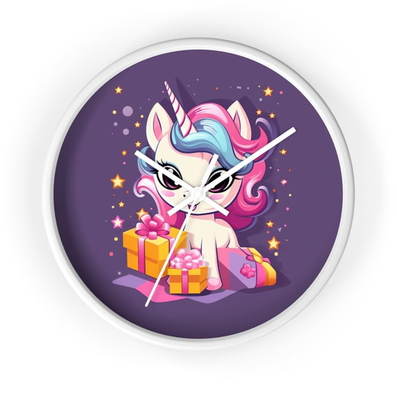 Colorful Unicorn Wall Clock