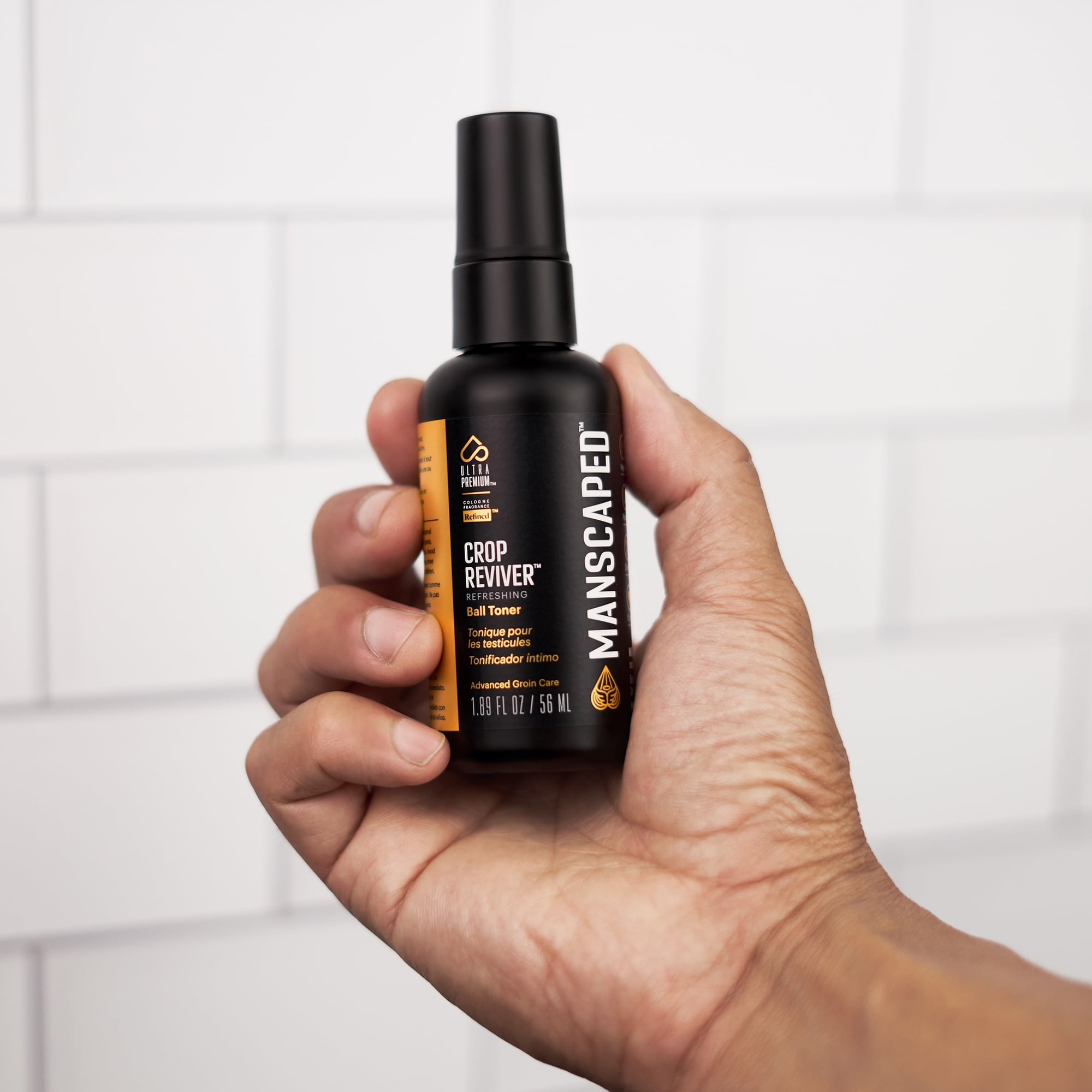 (2 pack) MANSCAPED® The Crop Reviver®, Hydrating & Refreshing Men's Body Toner Spray, with Soothing Aloe Vera, 1.89 fl oz