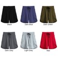 thumbnail image 3 of Pantalones cortos deportivos para hombre con cordón elástico en la cintura bolsillos laterales transpirables de secado rápido, 3 of 7