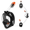Tomshine Snorkeling -sk Snorkeling Full Face Breathing -sk Full Face Self Contained Underwater Breathing Apparatus Full Dry Silicone Diving Suit -Fog Wide View Underwater Self Contained Underwater Br