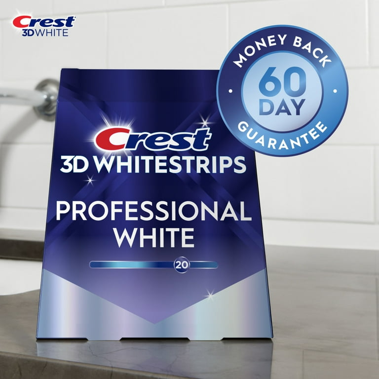 【タイムセール】クレスト　crest whitening Crest 3D Whitestrips Teeth Whitening Kit, 20 Treatments