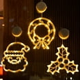 thumbnail image 1 of Christmas atmosphere decorative light LED light Christmas Green Santa suction cup light window light Hanging light window, 1 of 5