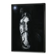 thumbnail image 3 of Designart 'Portrait of Horse Staring Sinister' Farmhouse Framed Canvas Wall Art Print, 3 of 5
