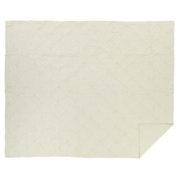 VHC Brand Aubree Parchment 108"W X 92"L King Quilt 33605