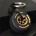 thumbnail image 1 of Llavero con forma de neumático pequeño de goma suave con personalidad y rueda de doble cara, accesorio para llavero con forma de neumático, regalo, 1 of 6