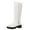 White, variant on Rokment Knee High Winter Boots for Women Cold Weather Fashion Waterproof Zipper Puffers Warm Fleece Lined Fleece Lined Platform Wide Calf Long Tall Dress Boots Black Size 6.5