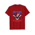 thumbnail image 4 of 250th Anniversary USA Shirts Womens 250 Years American Bald Eagle USA 250th Anniversary T-Shirt, 4 of 4