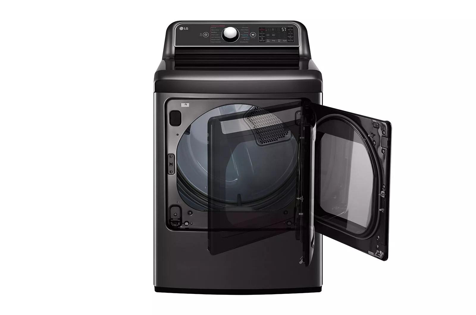 LG DLEX7900BE 7.3 Cu. Ft. Smart Wi-Fi Enabled Electric Dryer with TurboSteam - Black Steel - image 4 of 5