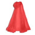 thumbnail image 4 of JOANKDMI Women Tulle Hooded Cape Sheer Mesh Cloak Fairy Witch Cosplay Costume for Halloween Party Bridal Wedding Layered Capelet, 4 of 6