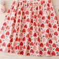 thumbnail image 5 of Swstbby Liquidation d'Économies d'Été 2025! Robe d'Été pour Filles, Robe d'Été à Manches Courtes pour Tout-Petits et Bébés Filles, Robe à Manches Bouffantes à Imprimé Graphique Rouge 4-5 Ans, 5 of 5